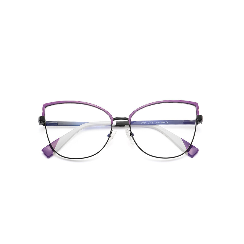Women Cat Eye Optical Women Eyeglasses Frame Stylish Myopia Vintage Prescription Glasses Frame 3024