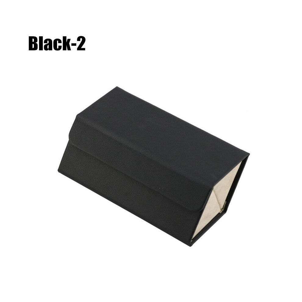 Sunglasses Organizer Box 2 Pairs-Slot Eyeglasses Storage Folding Portable Glasses PU Leather Case Sun Glasses Cover Case