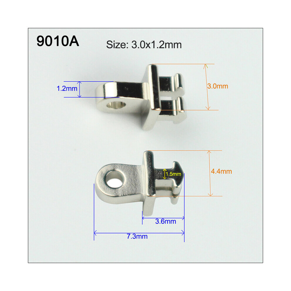 500pcs nickle eyeglasses hinge plastic frame wide broken front hinge replacement acetate glasses temple repair part 9010