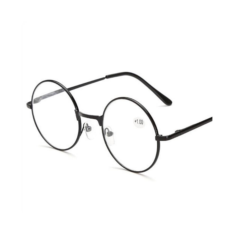 Retro Metal Round Frame Reading Glasses Women Men Presbyopic Eyeglasses Eyewear Diopter +1.0 +1.5 +2.0 +2.5 +3.0 +3.5 +4.0