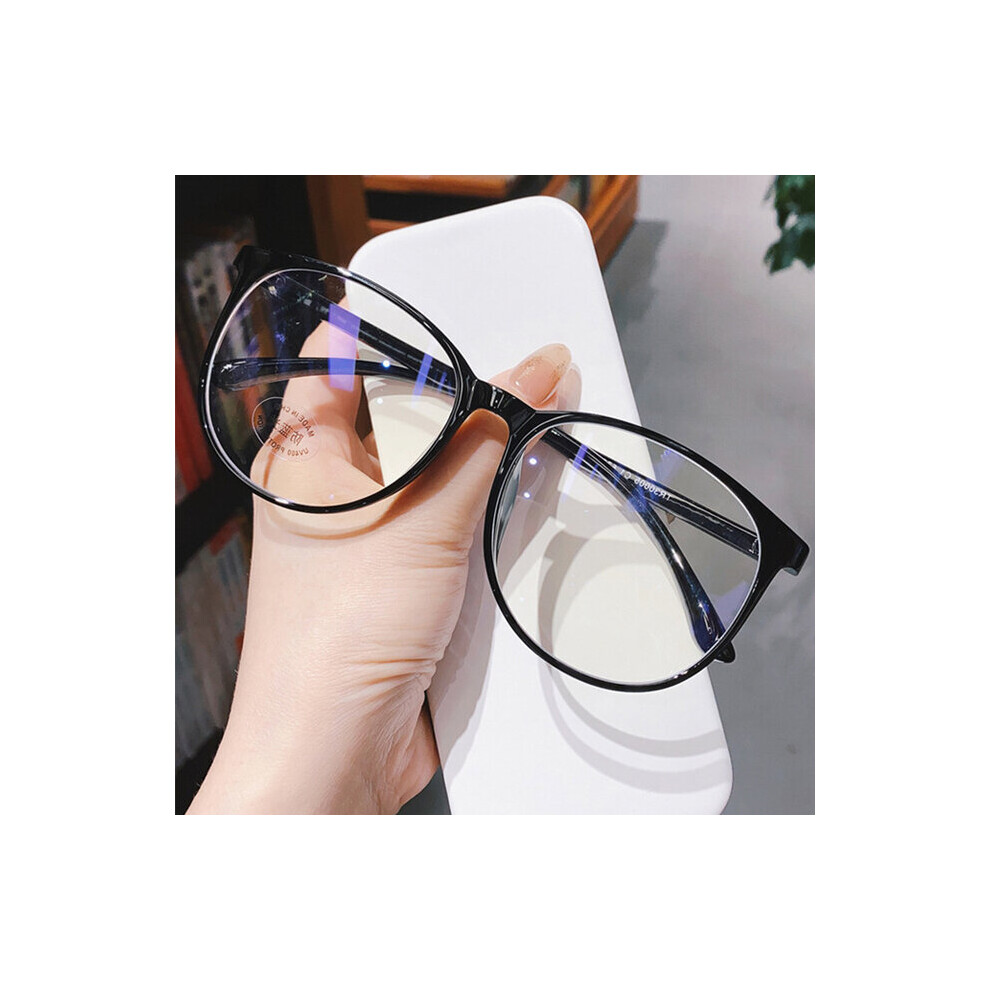 Anti light Myopia Glasses Women Computer Men Eyeglass Vintage Optical Plain Frame Spectacles Transparent Blocking Glasses