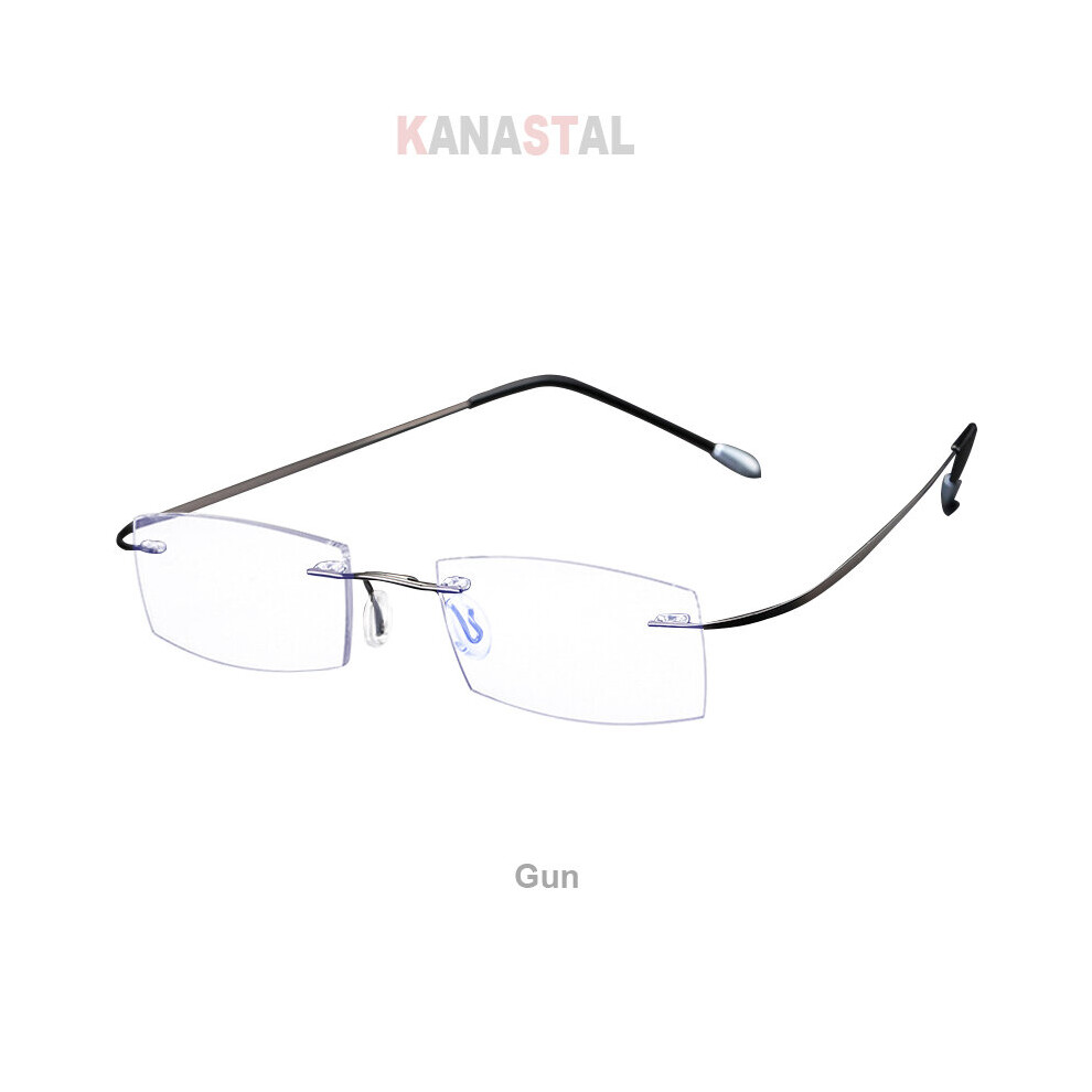 Multicoloured Ultralight Rimless Reading Glasses Women Men Business Anti-Blu-Ray Computer Reading Glasses Presbyopia Reader 1.5 Women