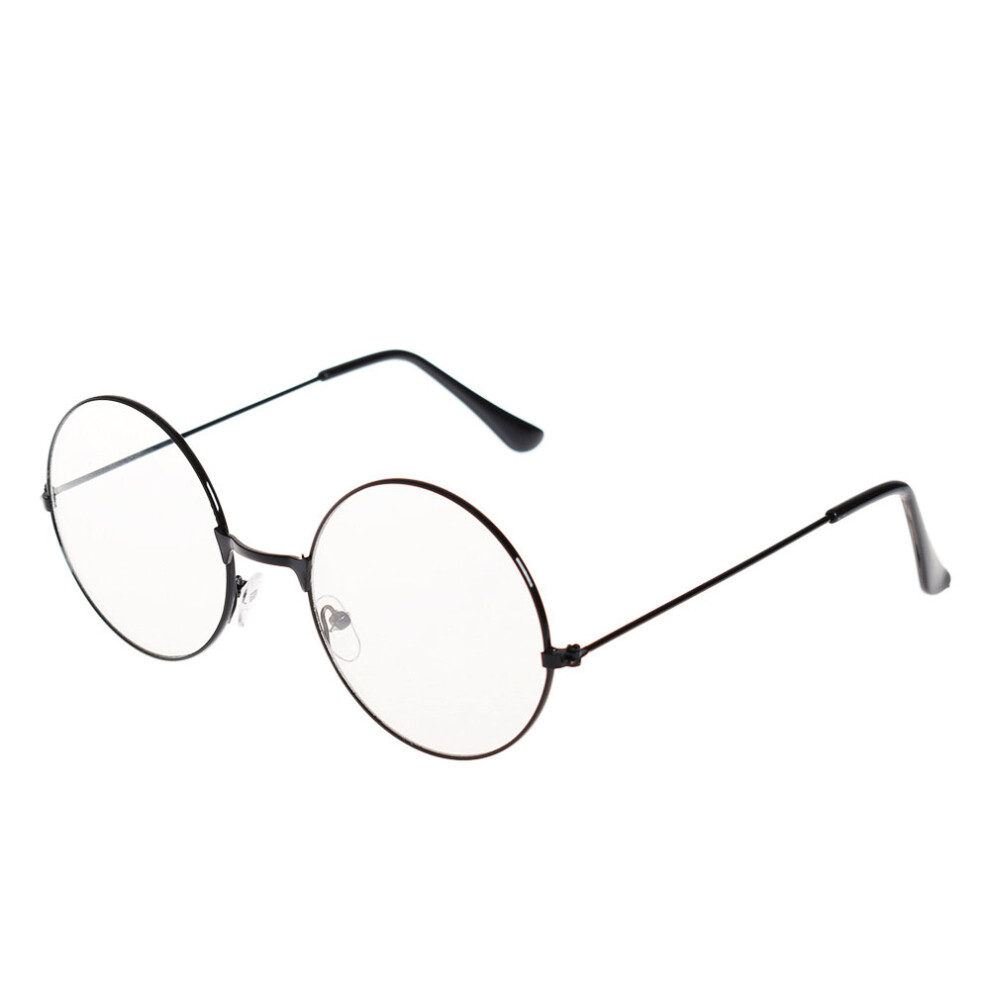 Multicoloured Vintage Retro Metal Frame Clear Lens Glasses Nerd Geek Eyewear Eyeglasses Oversized Round Circle Eye Glasses