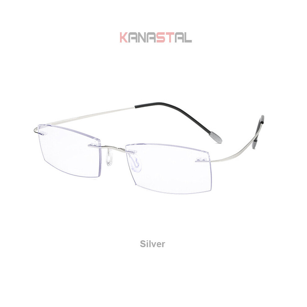 Multicoloured Ultralight Rimless Reading Glasses Women Men Business Anti-Blu-Ray Computer Reading Glasses Presbyopia Reader 1.5 Women