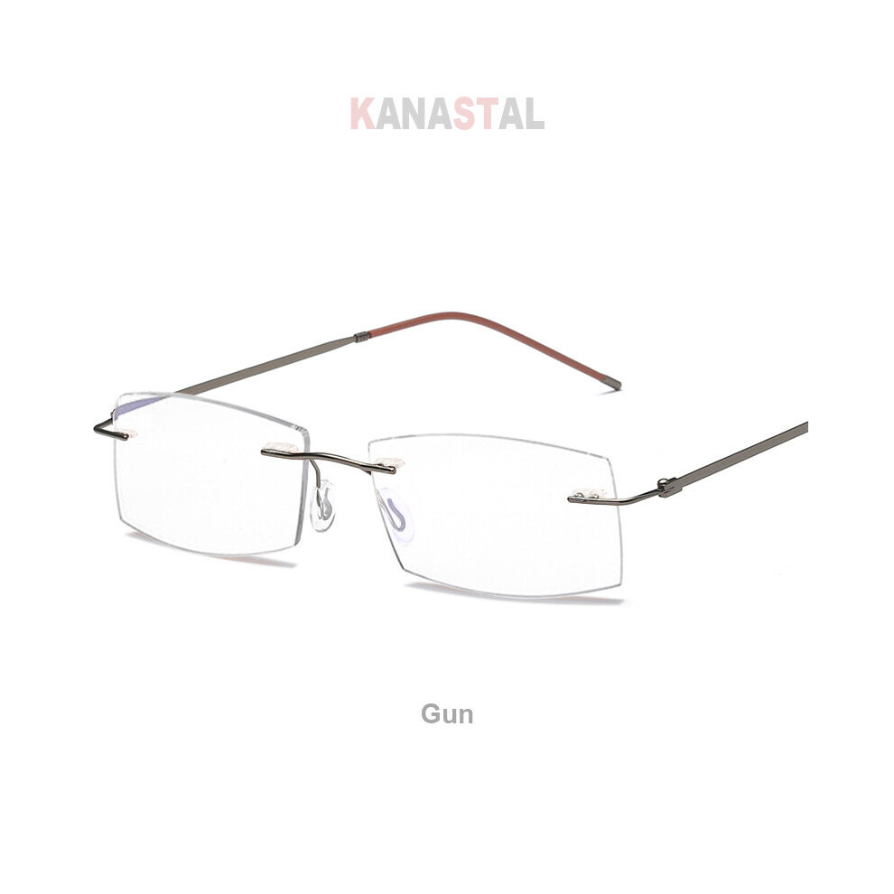 Multicoloured Ultralight Rimless Reading Glasses Women Men Business Anti-Blu-Ray Computer Reading Glasses Presbyopia Reader 1.5 Women