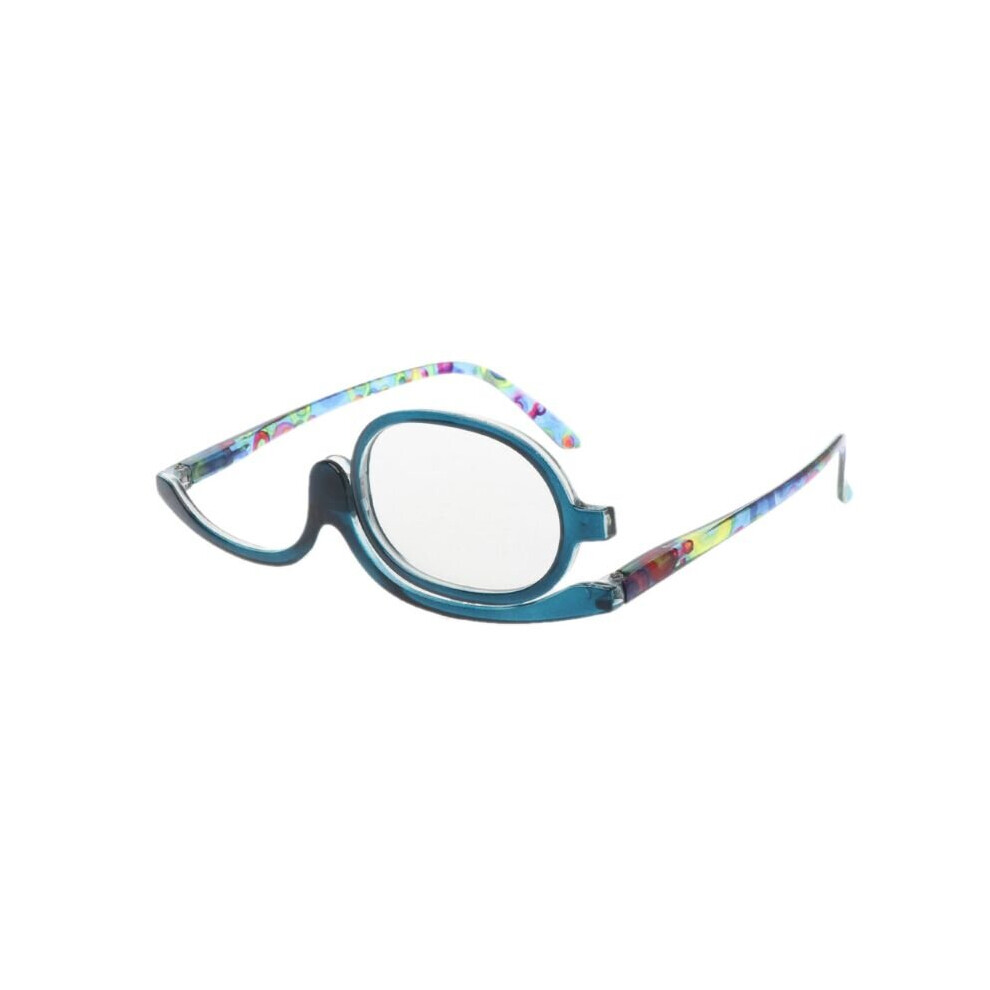 Women Makeup Reading Glasses Rotatable Flip Make Up Eye Glasses Presbyopic +1.00 To +4.0