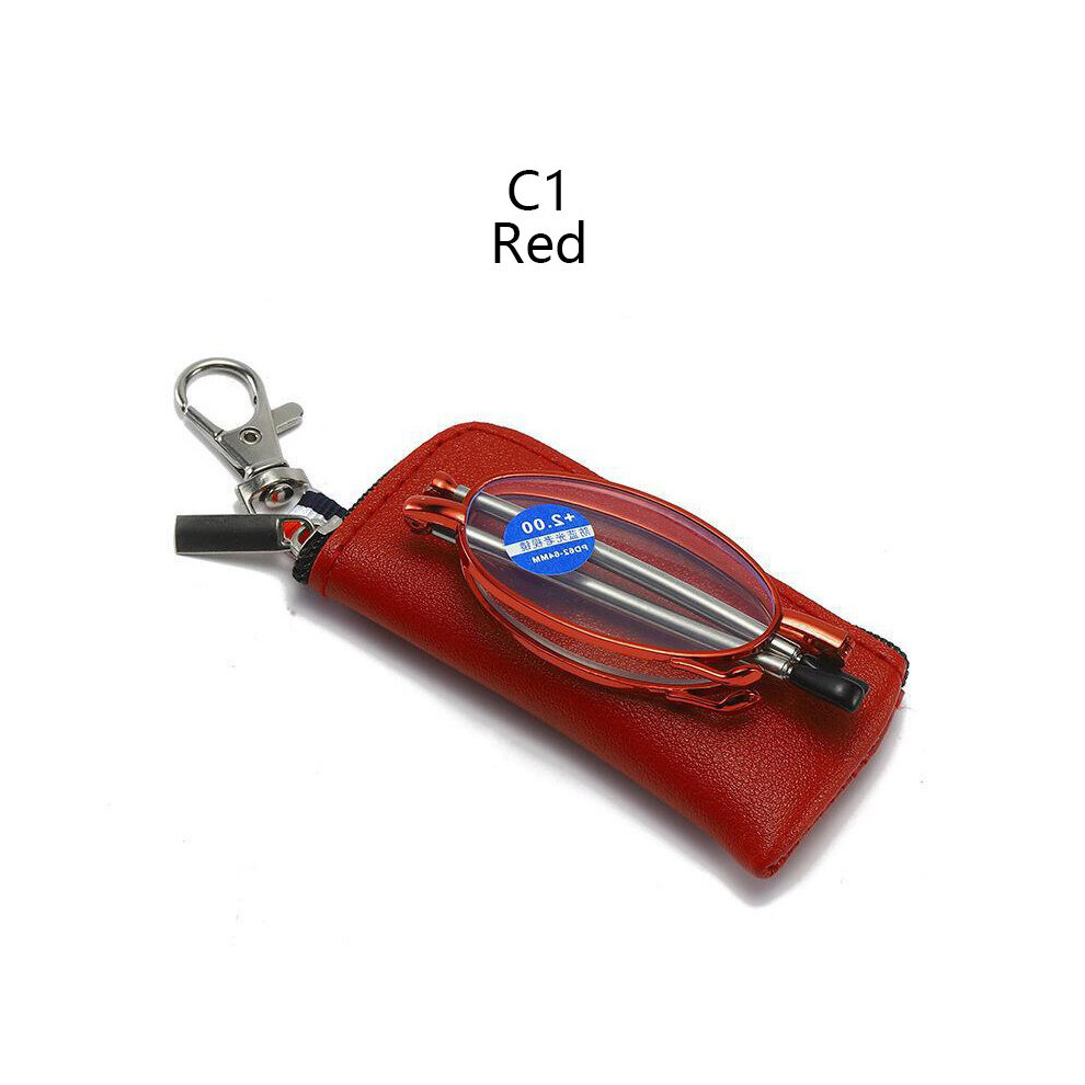 Portable Anti Light Blodking Folding Reading Glasses Women Men With Case Telescopic Presbyopia Eyeglasses Elderly Eyewear