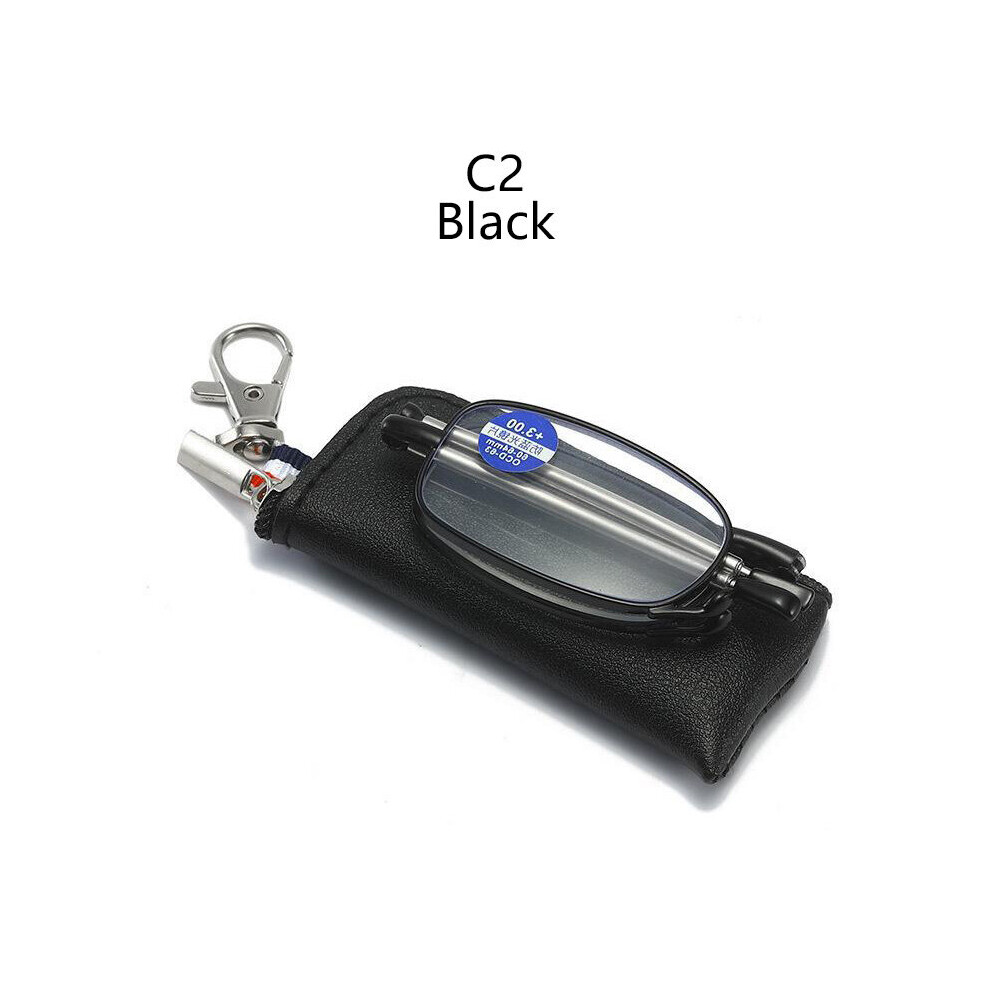 Portable Anti Light Blodking Folding Reading Glasses Women Men With Case Telescopic Presbyopia Eyeglasses Elderly Eyewear