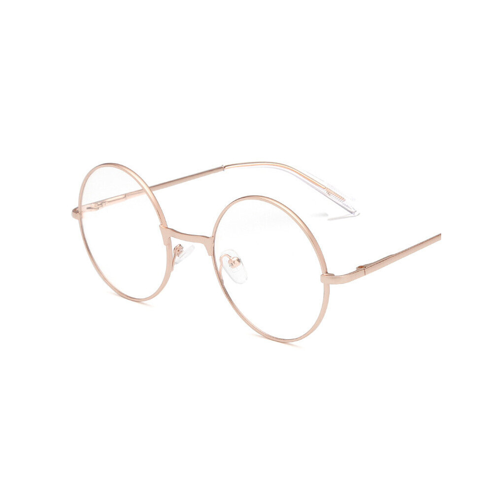 unisex round Plain glasses for men women Metal frame glasses for wedding party eyeglasses Spring hinge-image-OPC-PBR9B92-NEW