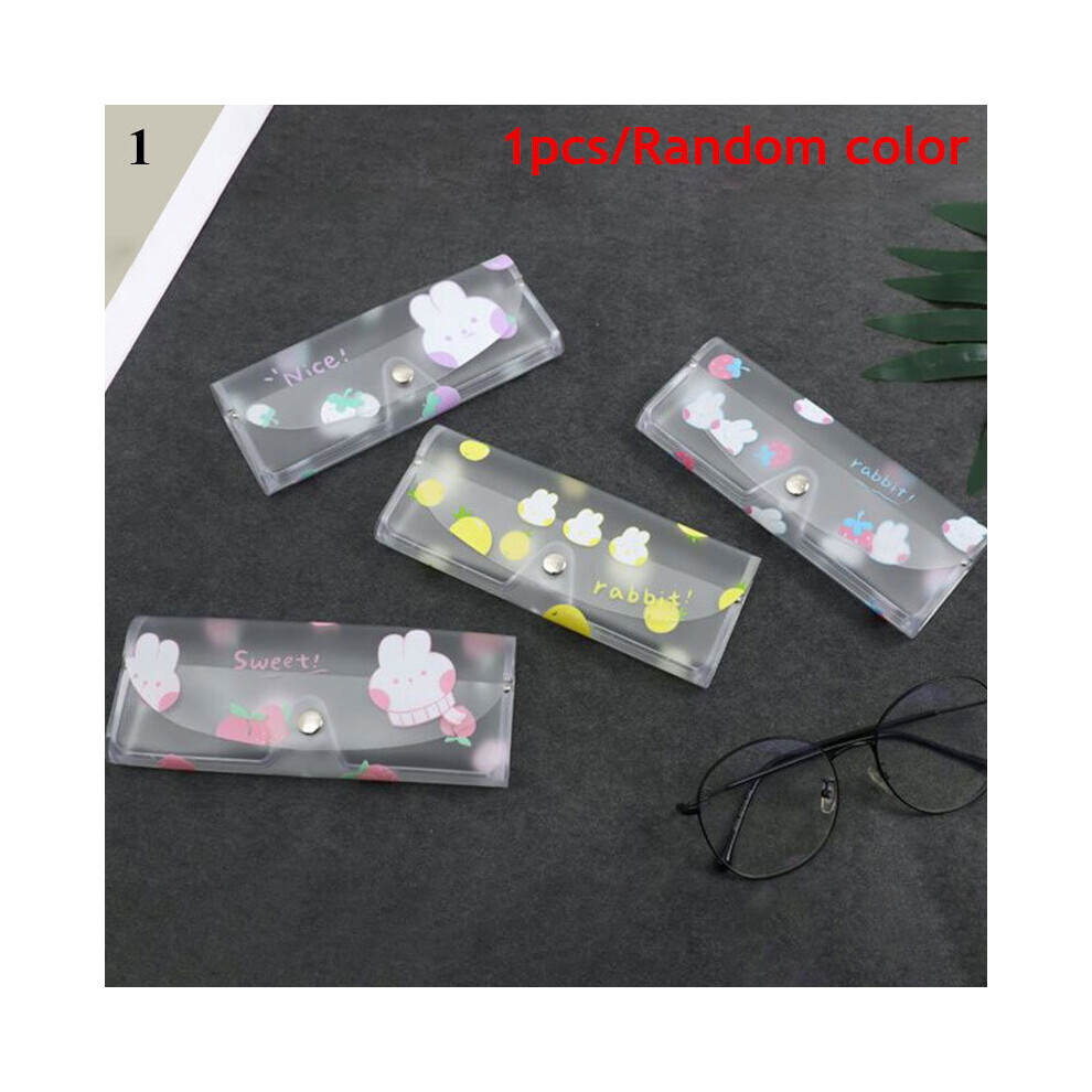 Cartoon Cactus PVC Glasses Case For Child Transparent Sunglasses Glasses Cover Portable Eyewear Accessoires