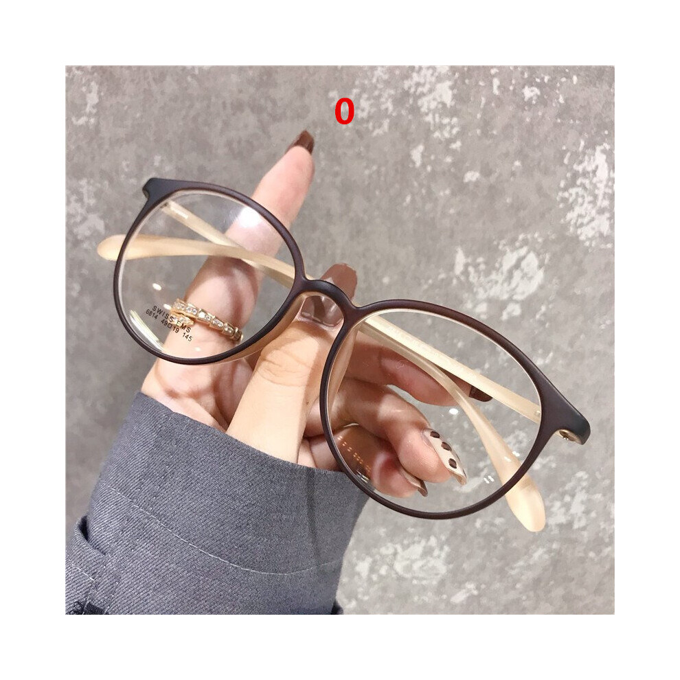 -1.5 2.5 3.5 4.0 Round Finished Myopia Glasses Women Student Computer Shortsighted Eyewear Prescription Eyeglasses