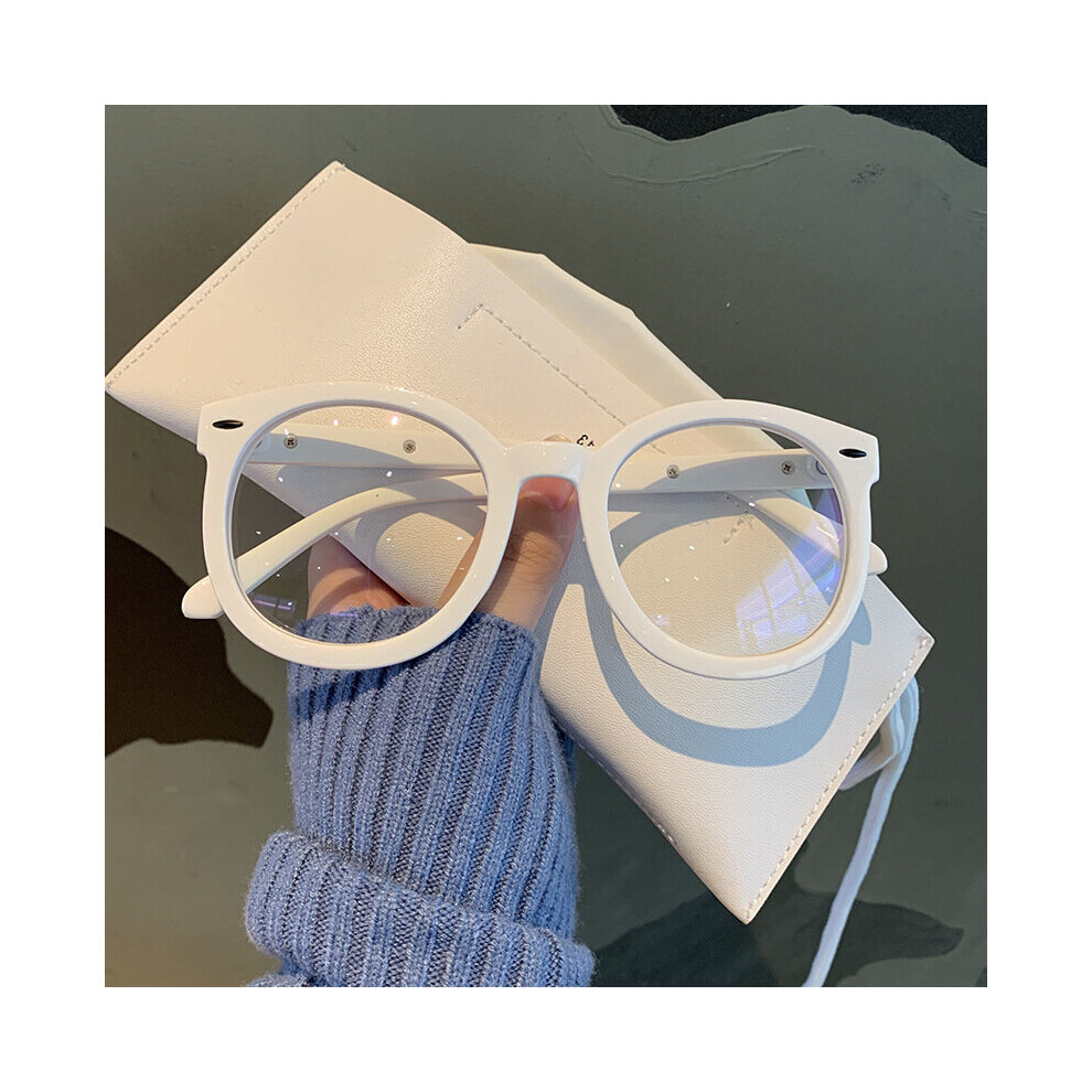 unisex big round polygon glasses for men women pc frame glasses plain glasses Nearsighted Eyewear Glasses Myopia glasses -1