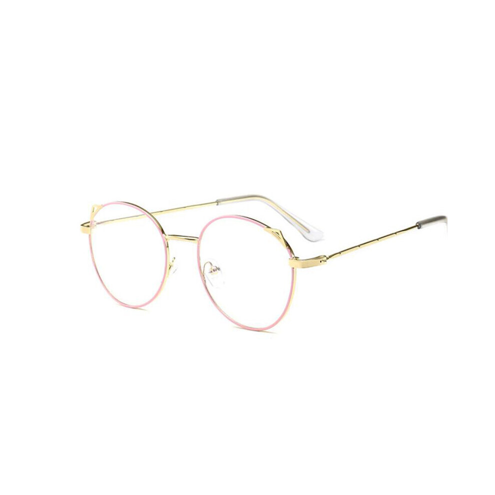 Metal Cat Ears Nearsighted Eyeglasses Unisex Round Clear Spectacle Short-sighted Eyewear Diopter -1 -1.5 -2 -2.5 -3 -3.5 To -6.0-image-OPC-PBR9BV6-NEW