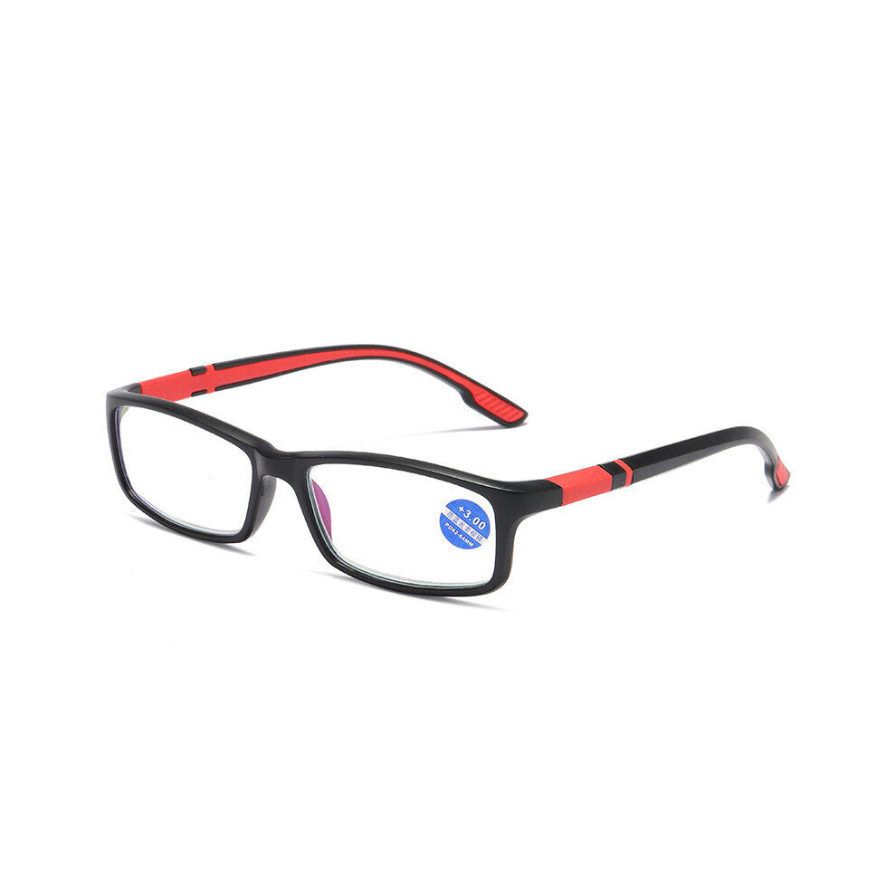 Multicoloured Tr90 Square Reading Glasses Women Men Anti Light Presbyopia Eyeglasses Vintage Prescription Hyperopia Eyewear +1.0 1.5 2.0