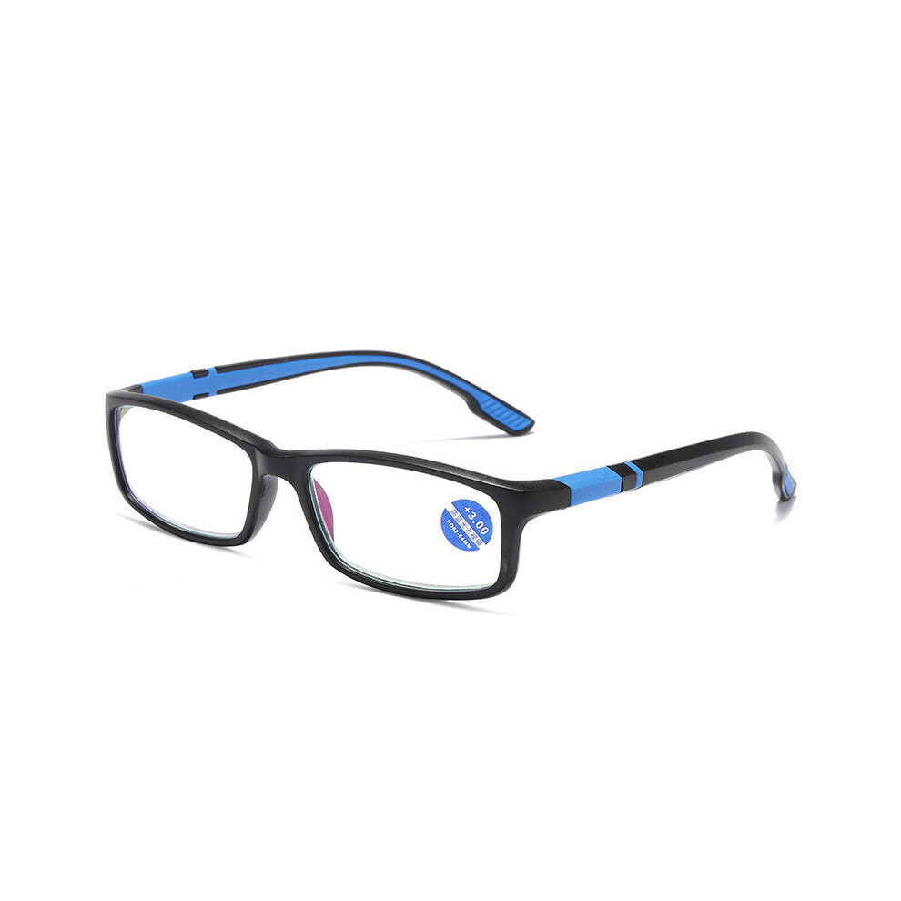 Multicoloured Tr90 Square Reading Glasses Women Men Anti Light Presbyopia Eyeglasses Vintage Prescription Hyperopia Eyewear +1.0 1.5 2.0
