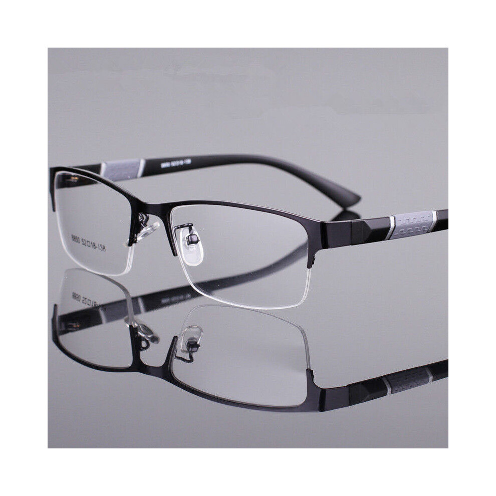 Metal Anti-blue Light Reading Glasses Farsighted Eyeglasses Men Business Eyewear Diopter 0 +1.0 +1.5 +2.0 +2.5 +3.0 +3.5 +4.0