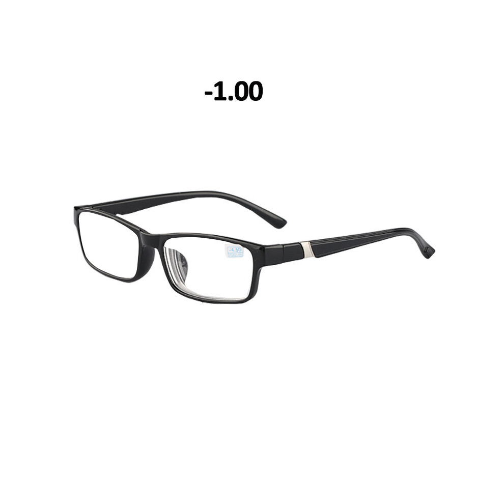 Wood Grain Myopia Glasses For Men and Women Myopic Spectacles PC Lens Finished Near Sight Eyewear Diopter -1.00 To -4.50