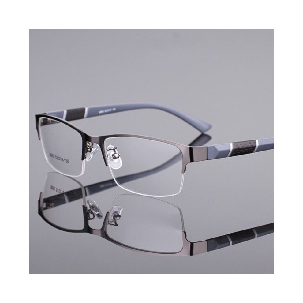 Metal Anti-blue Light Reading Glasses Farsighted Eyeglasses Men Business Eyewear Diopter 0 +1.0 +1.5 +2.0 +2.5 +3.0 +3.5 +4.0