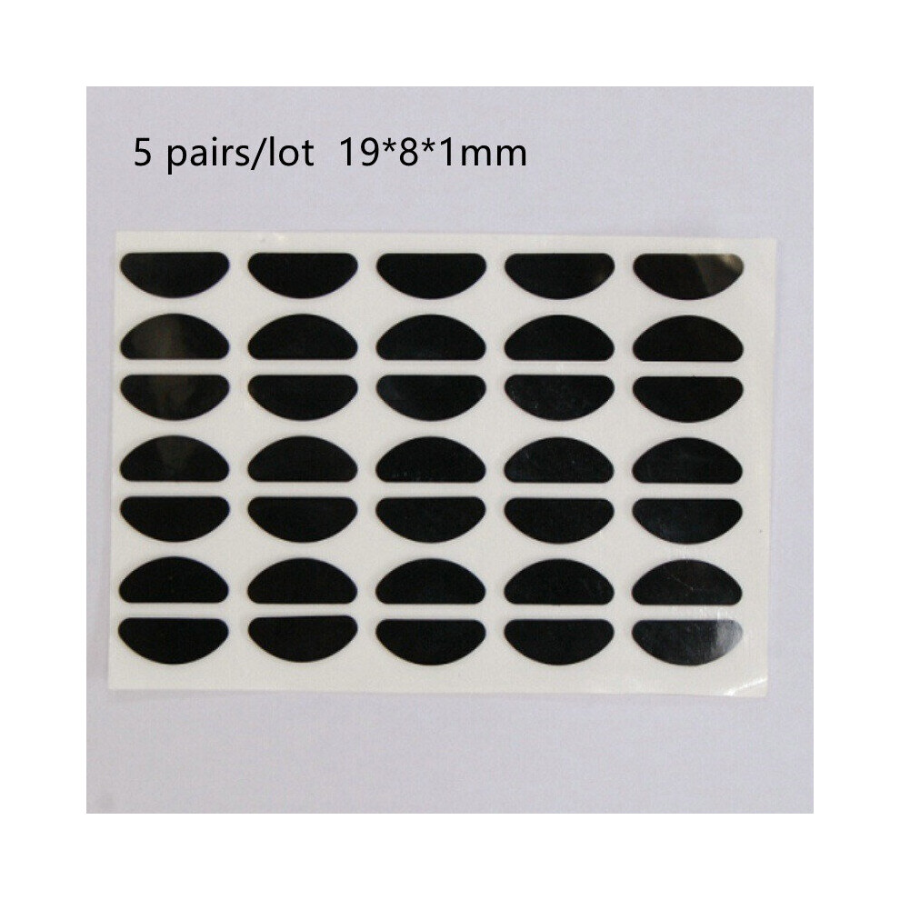 White 10Pcs/Lots Glasses Nose Pads Adhesive Silicone Nose Pads Non-Slip Thin Nosepads For Glasses Eyeglasses Eyewear Accessories