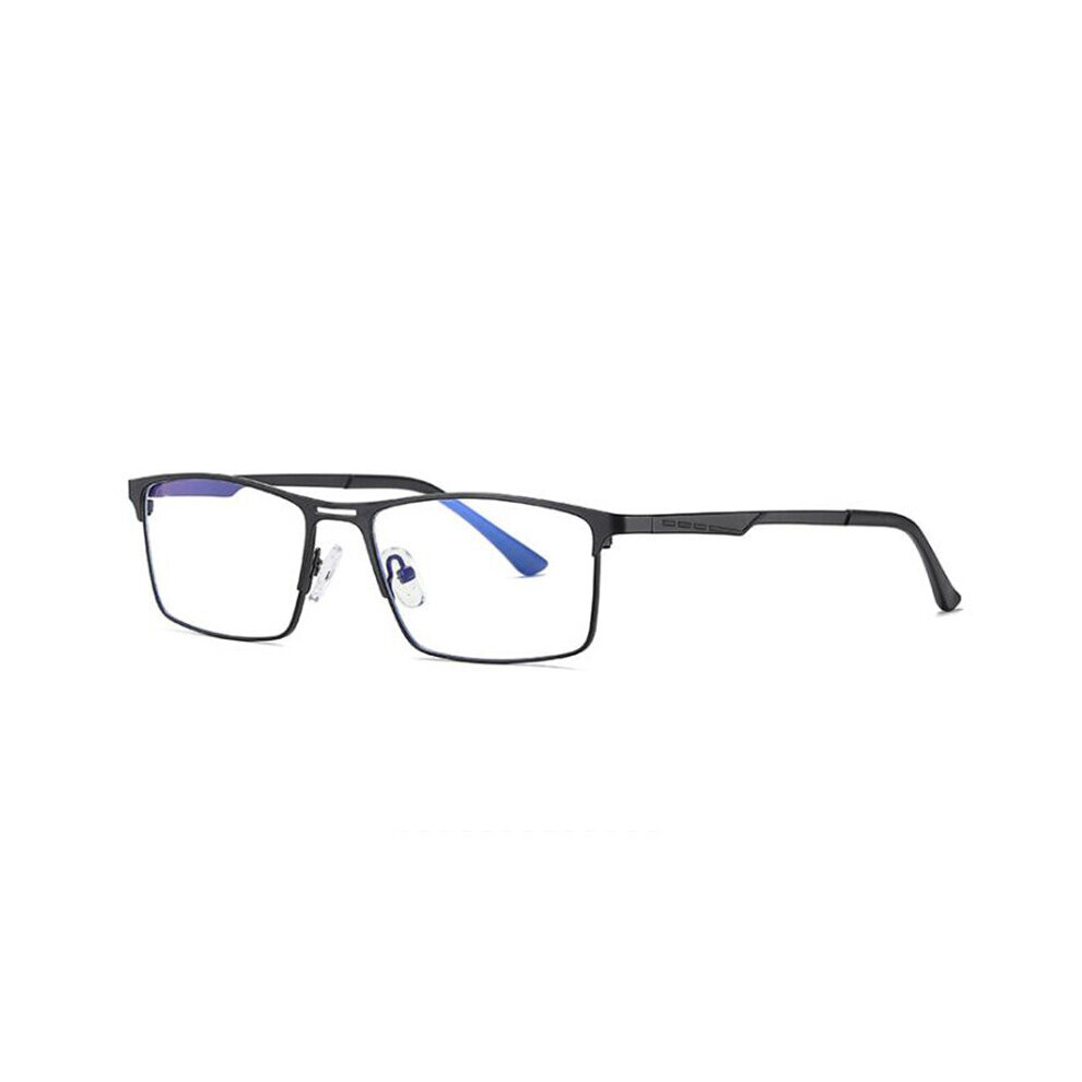 Multicoloured Men Light Blocking Reading Glasses Metal Frame Prescription Eyeglasses Anti Rays Computer Reader +1.75