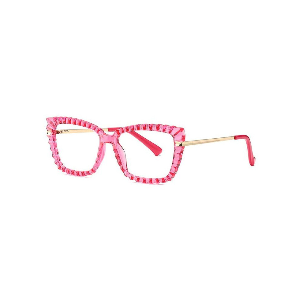 Multicoloured Optical Square Reading Glasses Women Green Prescription Eyeglasses Frames Blocking Computer Glasses