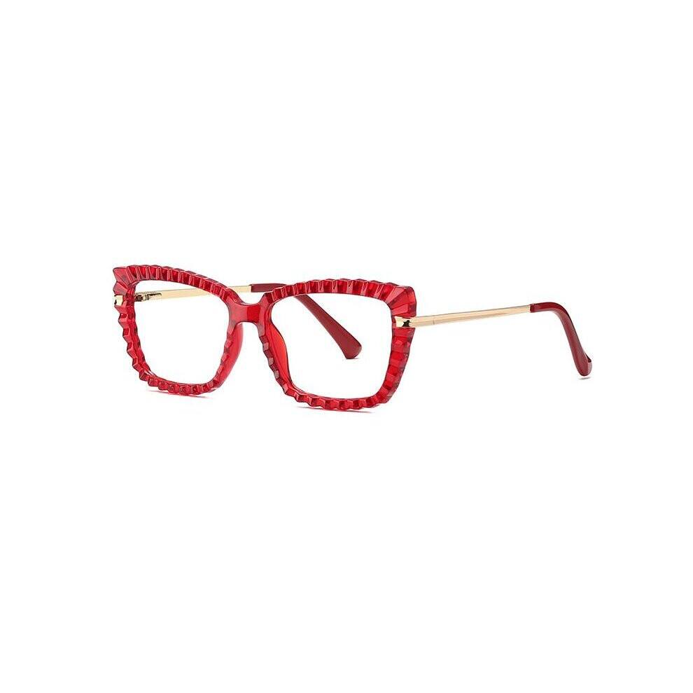 Multicoloured Optical Square Reading Glasses Women Green Prescription Eyeglasses Frames Blocking Computer Glasses