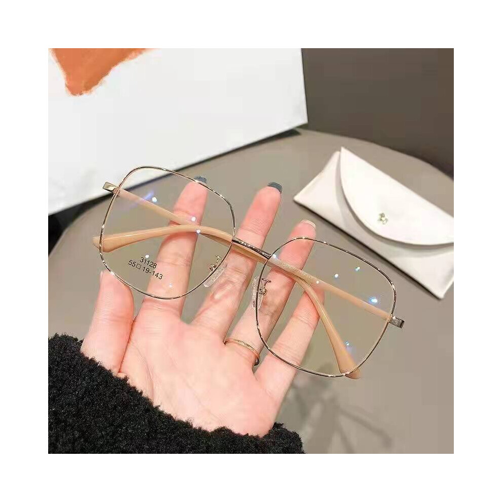 Multicoloured -0.5 -1.0 -1.5 To -4.0 Square Myopia Glasses Women Men Vintage Metal Eyeglasses Prescription Shortsighted Eyewear Unisex
