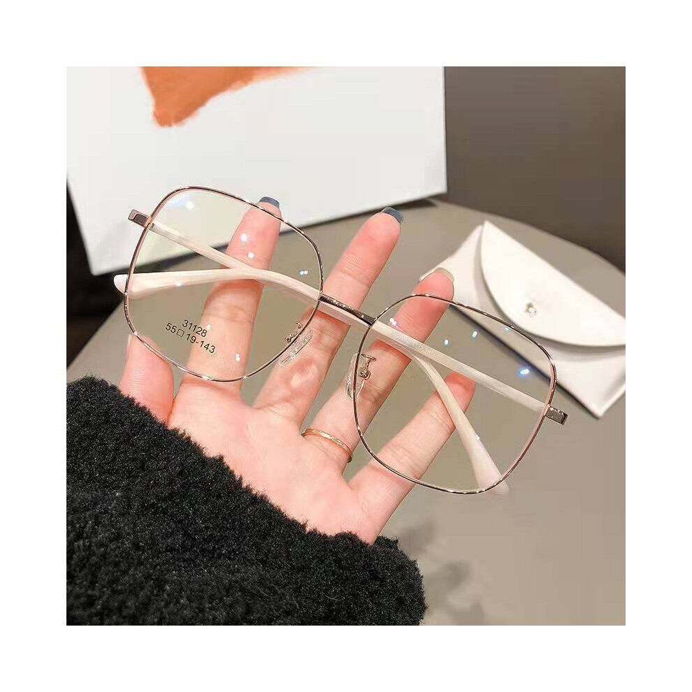 Multicoloured -0.5 -1.0 -1.5 To -4.0 Square Myopia Glasses Women Men Vintage Metal Eyeglasses Prescription Shortsighted Eyewear Unisex