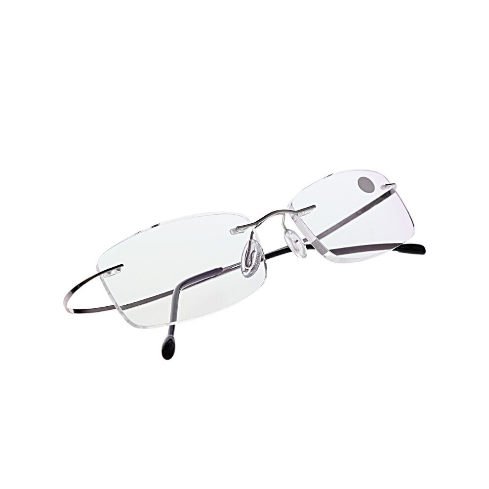 Multicoloured Ultralight Titanium Rimless Rectangular Glasses Spectacles Eyeglass Frame Eyewear