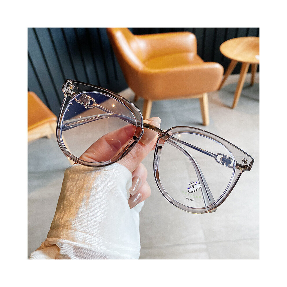 Oversized Round Reading Glasses Frame Large Clear Lens Presbyopia Eyeglasses TR90 Light Glasses