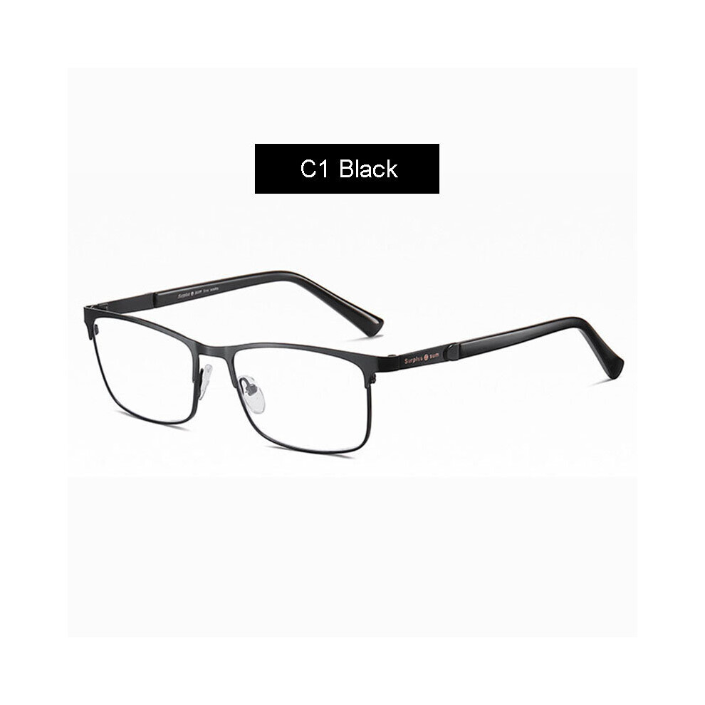 Multicoloured Anti Light Blocking Reading Glasses Men Business Resin Prescription Glasses Lenses +1.00 +1.50 +2.00 +2.50
