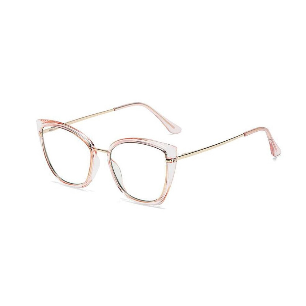 Anti Light Ray Finished Myopia Glasses Women Vintage Pink Leopard Female Eyeglasses Optical Cat Eye Glasses 0 to -6.-image-OPC-PBR9DBR-NEW