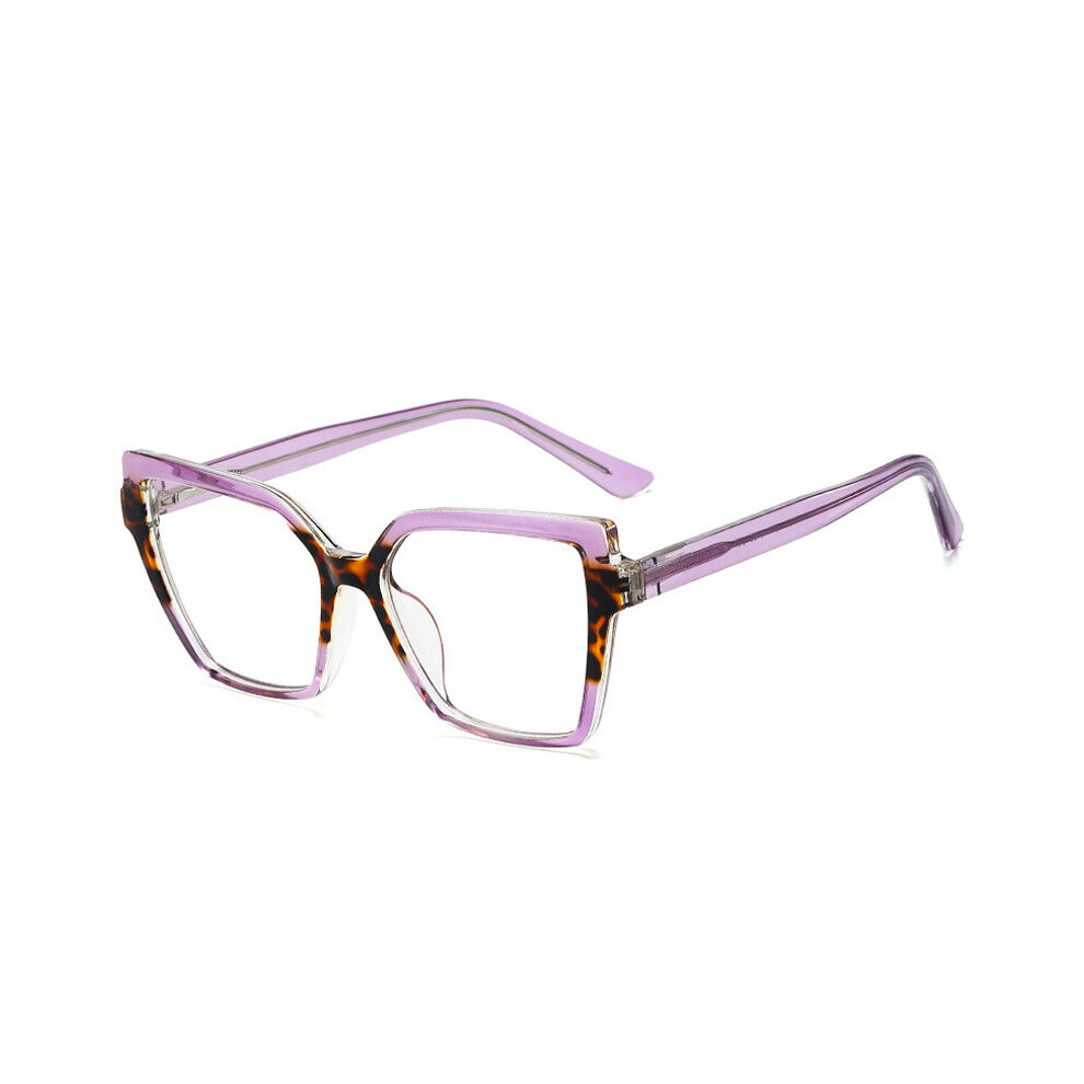 SHAUNA Cat Eye TR90 Women Glasses Frame Clear Anti Light Lens Men Optical Leopard Frame Computer Glasses