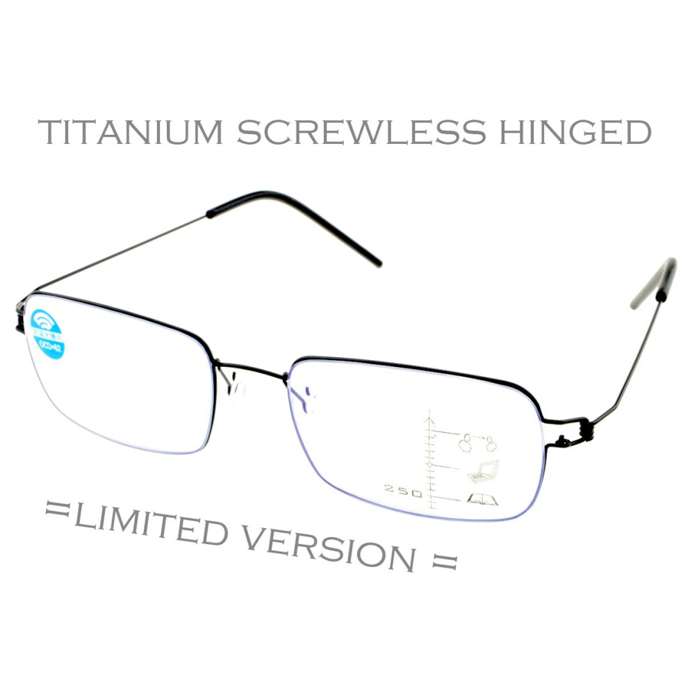 Limited!! Screwless Titanium Alloy Manual High End Prorgessive Multifocal Progresiva Reading Glasses +1 to +4-image-OPC-PBR9DGF-NEW