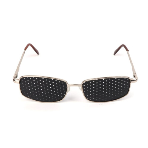 Metal Pinhole Glasses Exercise Eyewear Eyesight Improvement Vision Training 1