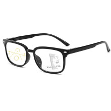 Retro Progressive Multifocal Reading Glasses Men Women Anti Light Magnifying Presbyopic Glasses Big Full Frame +1.5