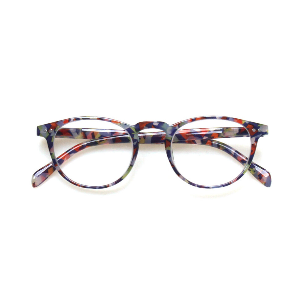 Reading Glasses Spring Hinge Printing Mirror Frame Men and Women HD Reader 0.5 1.75 2.0 3.0 4.0