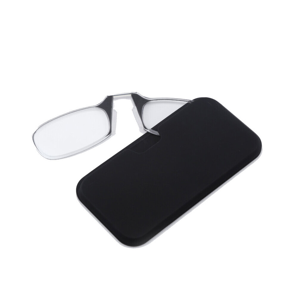 Legless Clip Nose Portable Reading Glasses Unisex Ultra Thin Magnification Eyewear Unbreakable can be Attach to Phone Case-image-OPC-PBR9DRD-NEW