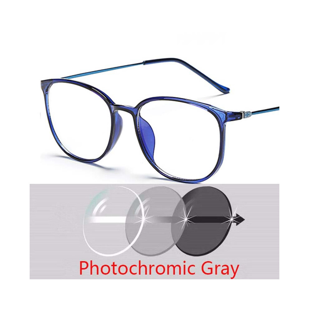 Ultralight Carbon Steel Glasses Big Nerd Frame Decorative Anti Light Myopia Eyeglasses -0.5 -1.0 -1.5 -2.0 To -6.0-image-OPC-PBR9DHP-NEW