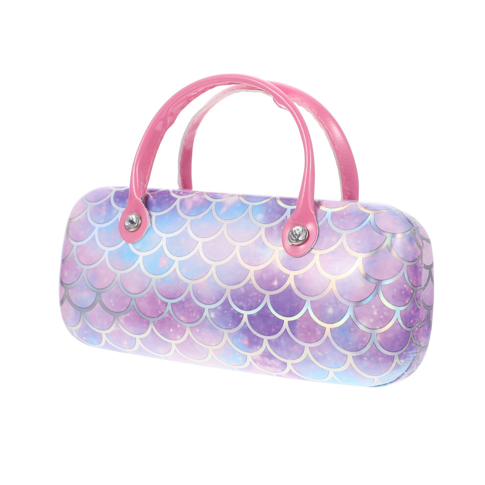 Children Glasses Case Handheld Eyeglasses Case Fish Scale Pattern Box Portable Sunglasses Box