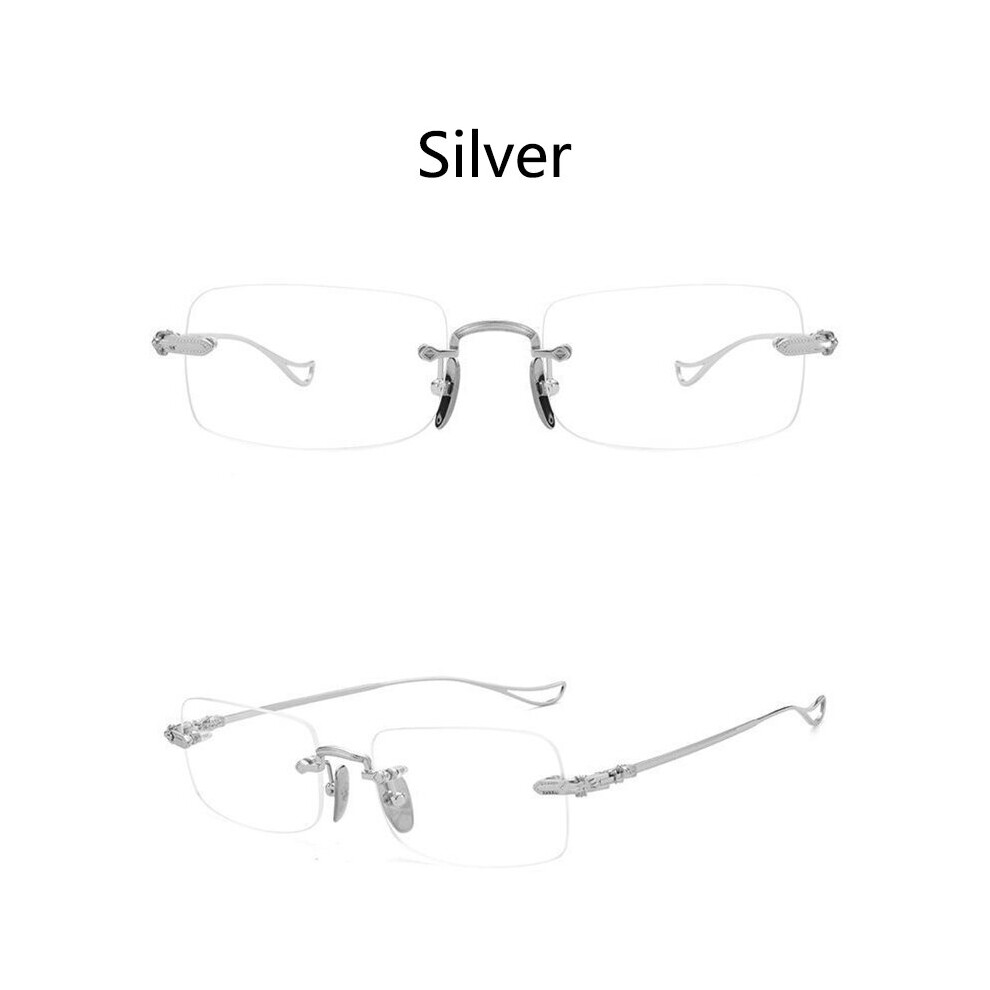Multicoloured Anti Light Rimless Reading Glasses Men Women Presbyopic Glasses Eyewear Flexible Frameless Ultralight Eyeglasses