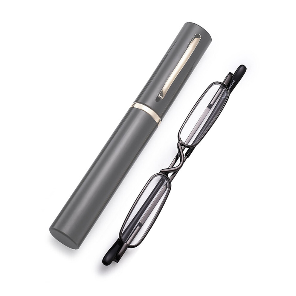 Glass Lens Slim Reading Glasses Women Men Alloy Frame Rimmed Presbyopic Eyewear Mini Ultra light +1 to +4.0 Diopter-image-OPC-PBR9F2G-NEW