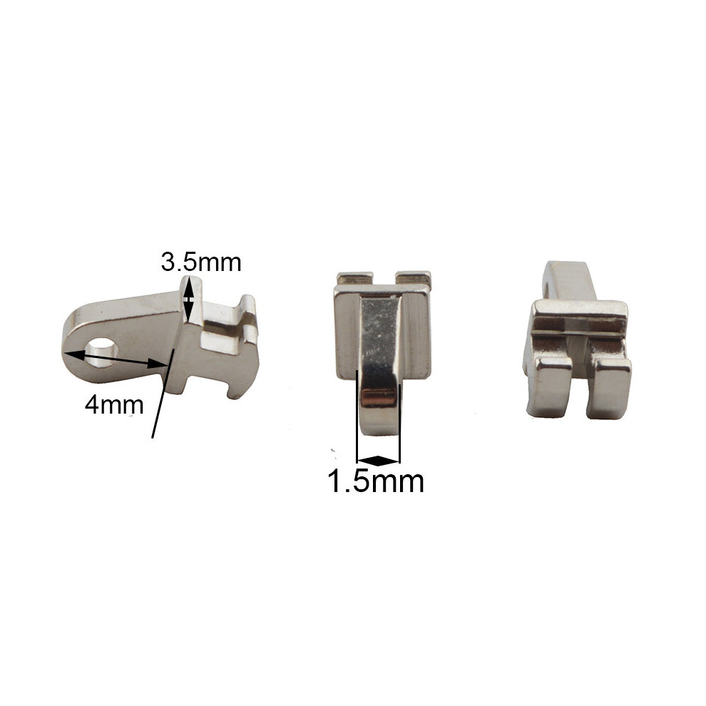100pcs 3.5x1.5mm Single tooth hinge for plastic frame,broken front hinge replacement acetate glasses,hinge repair part