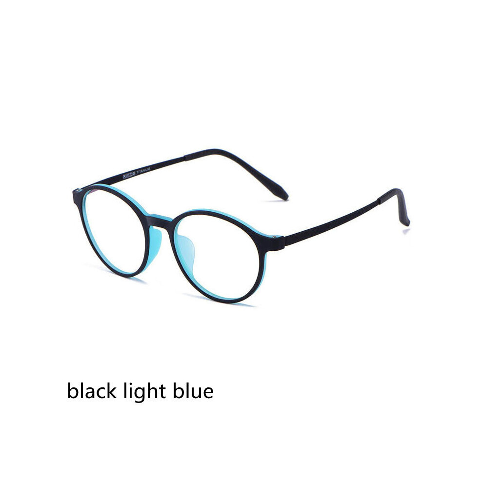 Ultralight Rubber Titanium Round Frame Light Blocking Reading Glasses Men Computer Presbyopic Eyeglasses Magnifying Eyewear
