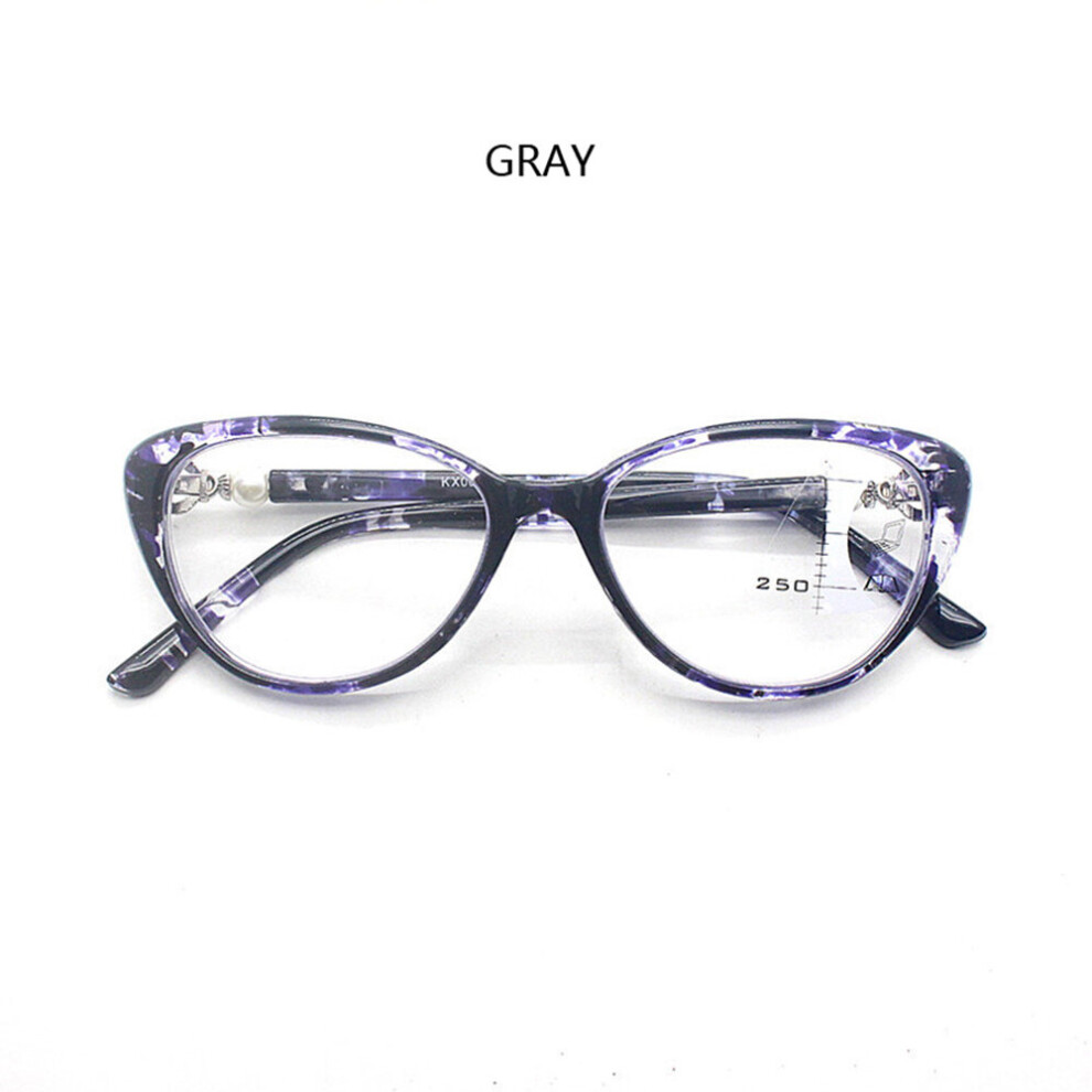 Multicoloured Reading Glasses For Women Cat Eye Glasses Retro Progressive Multifocal Reading Glasses Tr90 Presbyopic Eyeglasses
