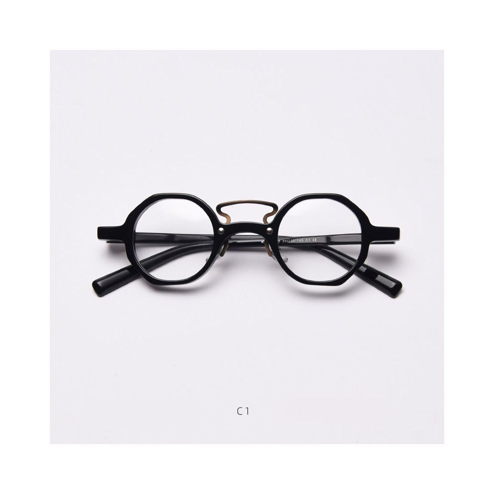 49833 Retro Polygon Acetate Optical Glasses Frames Men Women Computer Eyeglasses