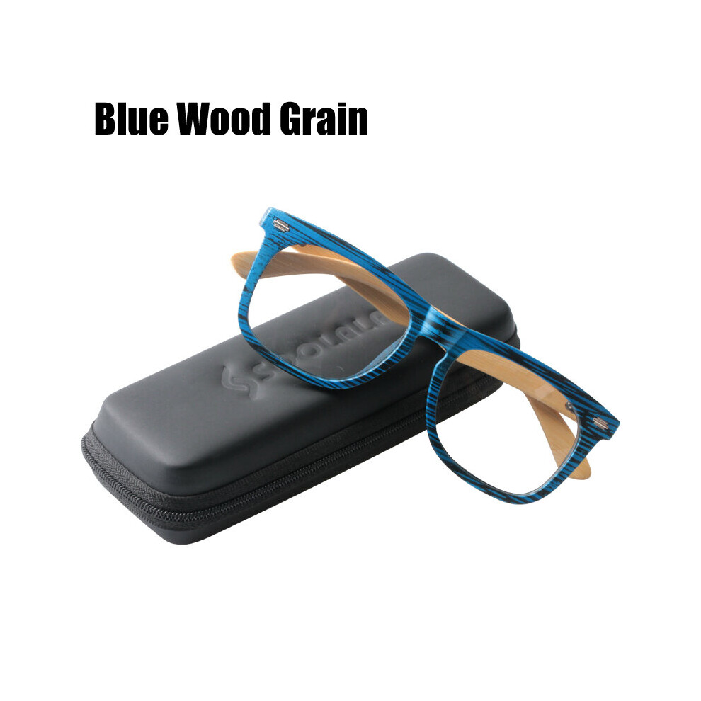 Oversized Wood Bamboo Reading Glasses Men Full Frame Clear Lens Presbyopia Reading Glass Eyeglasses Frame for Men