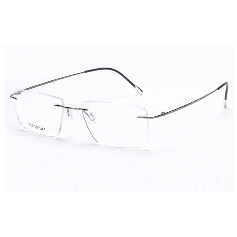 Multicoloured Pure Titanium Rimless Glasses Male Myopia Eyeglasses Frames Men Optical Frames Square Prescription Spectacle Women