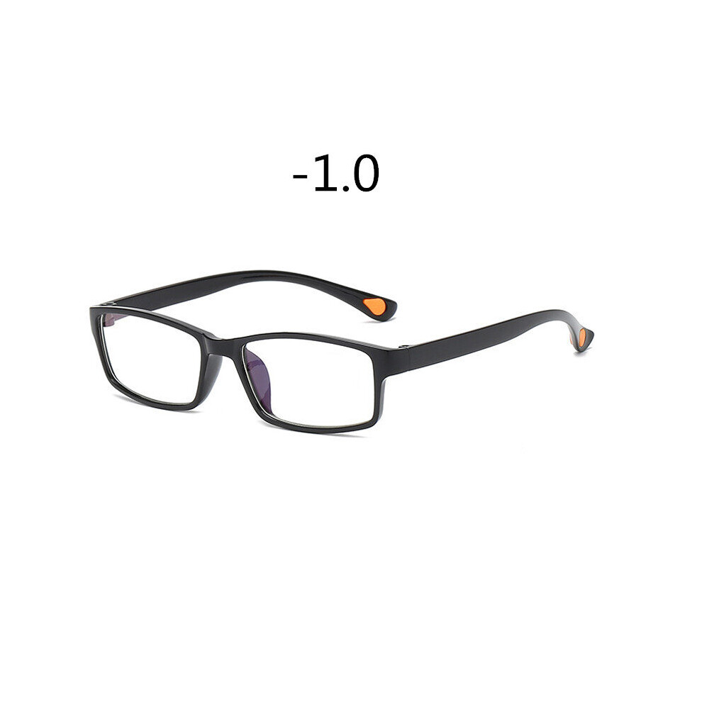 Seemfly TR90 Full Frame Myopia Glasses Ultralight Square Nearsighted Glasses Student Shortsight Glasses With Degree -1.0 to -4.0