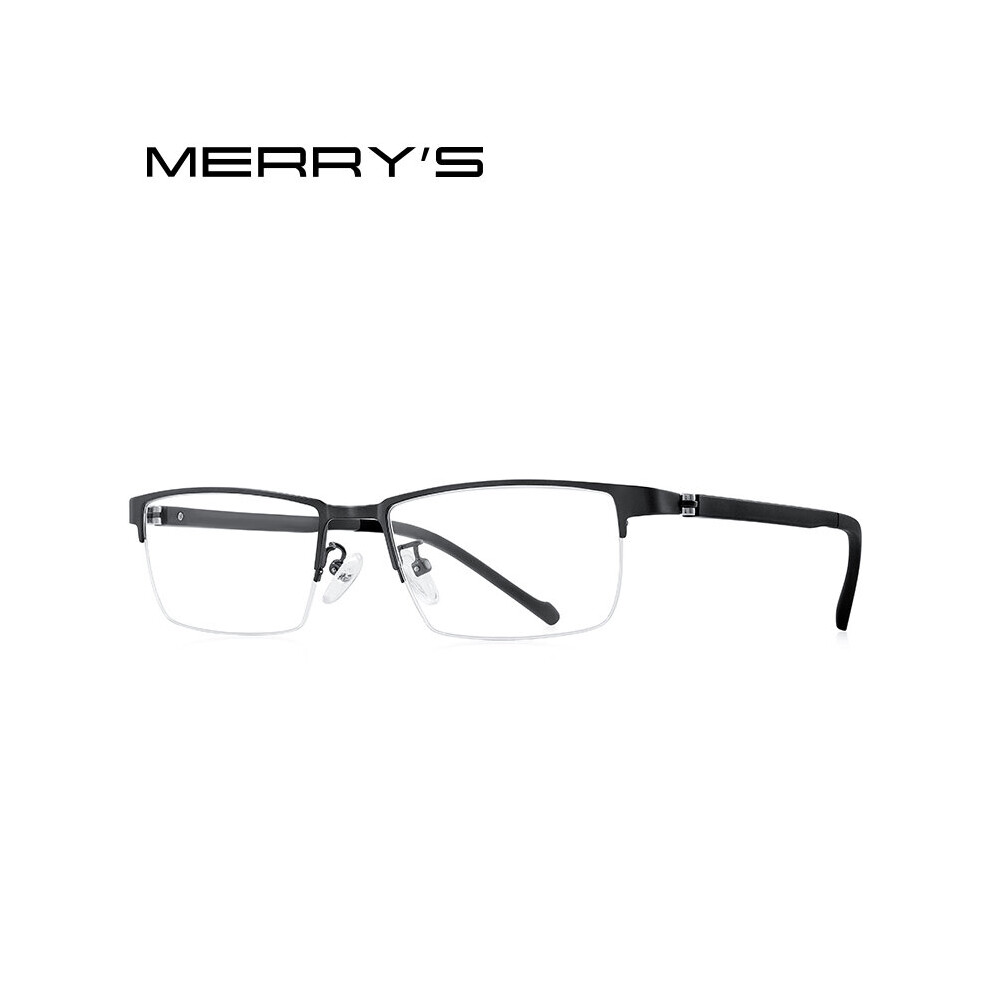 Multicoloured Men Titanium Alloy Glasses Frame Tr90 Legs Myopia Prescription Eyeglasses Business Style Optical Frame S2203
